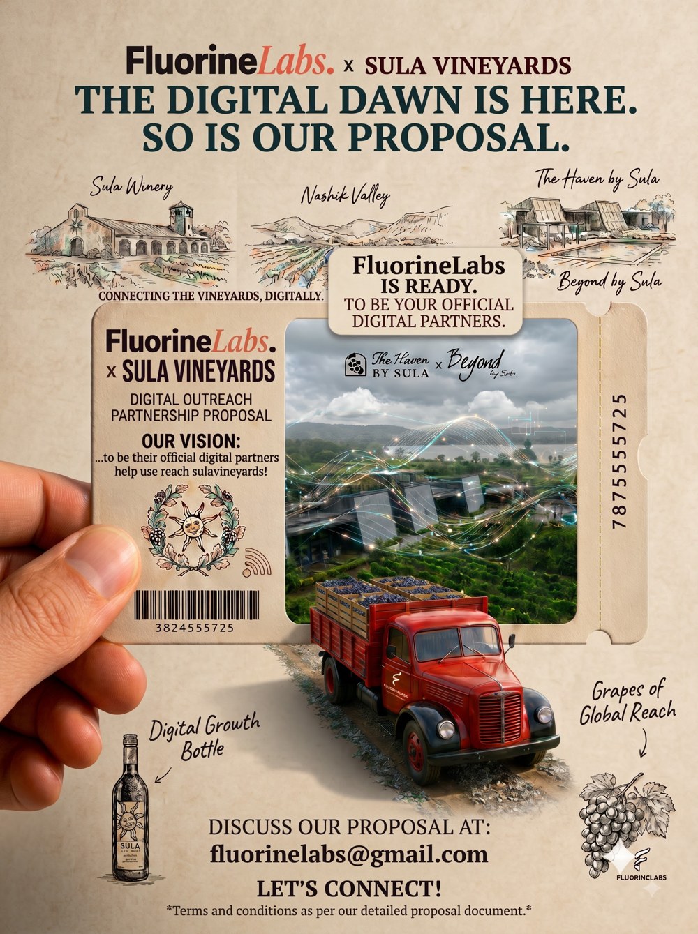 FluorineLabs × Sula Vineyards — digital outreach partnership proposal